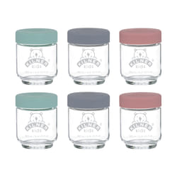Kilner 65025017 boîte hermétique alimentaire Rond Vase 0,19 L Multicolore, Transparent 6 pièce(s)