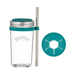 Kilner 65025036 boîte hermétique alimentaire Rond Régler 0,5 L Transparent, Turquoise 1 pièce(s)