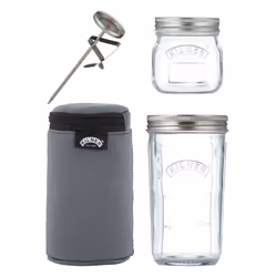 Kilner 65025037, Régler, Rond, Gris, Transparent, Verre, 90 mm, 180 mm