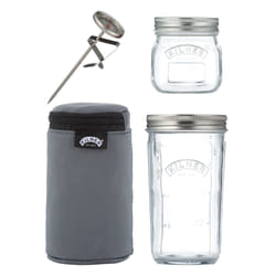 Kilner 65025037 boîte hermétique alimentaire Rond Régler Gris, Transparent 2 pièce(s)