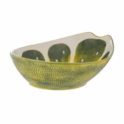 Bol ovale TYPHOON - lime - World Food Fruits - Céramique émaillée - 28 x 22 cm