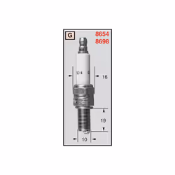 CHAMPION Spark plug RG4PHP OE122