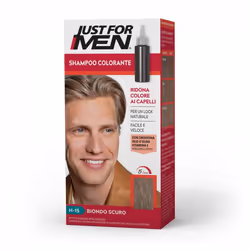 Just For Men Shampoo-in Color, Marron, H-15, Hommes, Tous types de cheveux, Bouteille, Huile d'olive