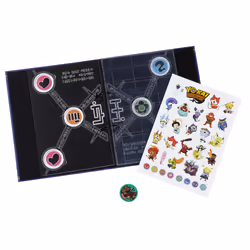 Hasbro Yo-Kai Watch - S2 Medallium Album Collector, 4 an(s), Papier, Plastique, Violet, Multicolore, 5 pièce(s)
