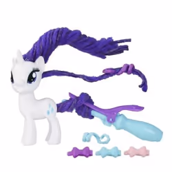 Hasbro My Little Pony Twisty Twirly Hairstyles Rarity, 3 an(s), My Little Pony, Bleu, Blanc