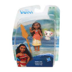 Hasbro Vaiana - Mini Figurines, 3 an(s), Hibiscus Moana, Multicolore, Plastique