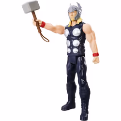 Hasbro The Avengers - Titan Figurine 30 Cm Thor, 4 an(s), The Avengers, Noir, Multicolore, Plastique, Carton