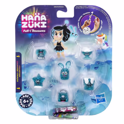 Hasbro Hanazuki - Pack 5 Trésors + 1 Mini Hemka Turquoise