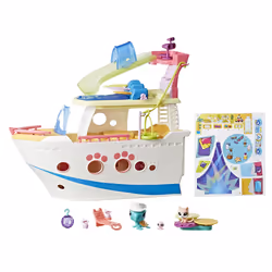 Hasbro Littlest Pet Shop – Bateau De Croisière – Figurine Petshop, 4 an(s), Multicolore, Plastique