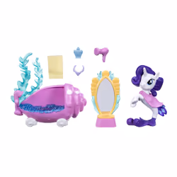 My Little Pony Aqua - Scène Sirène Rarity, 3 an(s), My Little Pony (animated film), Multicolore, Plastique
