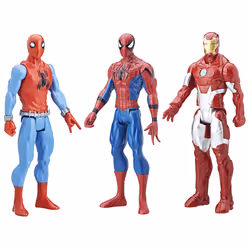 Hasbro Spiderman Movie Titan - Pack De 3, 4 an(s), Spider-Man, Rouge, Multicolore, Plastique