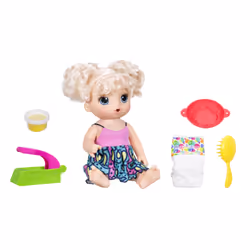 Baby Alive Miam Miam Les Bonnes Pâtes (Blonde), 3 an(s), Garçon/Fille, Sonore, Multicolore