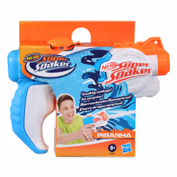 Nerf Super Soaker - Piranha, Pistolet à eau, Multicolore, 6 an(s), 1 pièce(s)