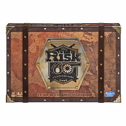Hasbro Risk 60Ème Anniversaire - Jeu De Societe De Stratégie - Edition Collector