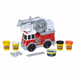 Play-Doh Wheels – Pate A Modeler - Le Camion De Pompiers, Ensemble de véhicules, 3 an(s), Multicolore