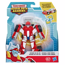 Hasbro Transformers Playskool Rescue Bots Academy - Robot Secouriste Heatwave F1 De 11 Cm