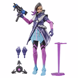 Hasbro Overwatch Ultimates Series - Figurine Articulée De Collection Sombra De 15 Cm Avec Accessoires, Personnages De Jeu Vidéo De Blizzard