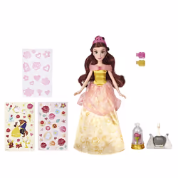 Hasbro Disney Princesses La Belle Et La Bête - Belle Robe Enchantée Et Paillettes - 30 Cm, 5 an(s), Fille, 1000 mm