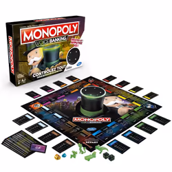 Hasbro Monopoly Voice Banking - Jeu De Societe Electronique - Jeu De Plateau