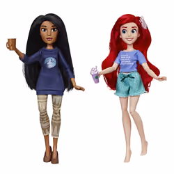 Hasbro Disney Princesses - Poupees Tendances Comfy Squad Ariel Et Pocahontas - 30 Cm, 3 an(s), Fille, 300 mm