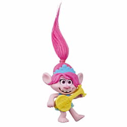 Hasbro Les Trolls 2 Tournée Mondiale De Dreamworks - Poupee Poppy Avec Ukulele - 12,5 Cm, 4 an(s), Fille, 100 mm, 40 g
