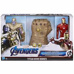 Avenger Gant Thanos avec Figurine Thanos et Iron Man Titan Hero Series