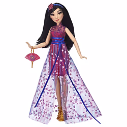 Hasbro Disney Princesses - Poupee Princesse Disney Série Style Mulan - 30 cm, 6 an(s), Fille, 177 g