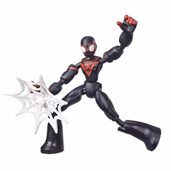 Marvel Spider-Man – Figurine Miles Morales Bend & Flex ��� 15 Cm, 4 an(s), Noir, Rouge