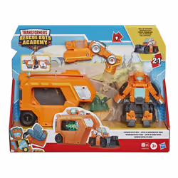 Hasbro Transformers Playskool Rescue Bots Academy - Robot Secouriste Wedge Et Remorque Électronique De 11 C - Jouet Transformable 2 En 1M