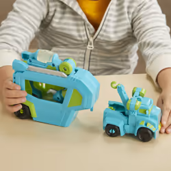 Hasbro Transformers Playskool Rescue Bots Academy - Robot Secouriste Hoist Et Remorque Électronique De 11 Cm - Jouet Transformable 2 En 1 - Vue supplémentaire 4