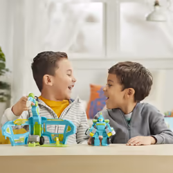 Hasbro Transformers Playskool Rescue Bots Academy - Robot Secouriste Hoist Et Remorque Électronique De 11 Cm - Jouet Transformable 2 En 1 - Vue supplémentaire 6
