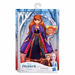 Disney Frozen 2 Singing Anna, Poupée mannequin, Femelle, 3 an(s), Fille, Sonore, Multicolore