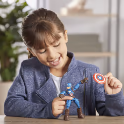Marvel Avengers – Figurine Captain America Bend & Flex – 15 Cm - Vue supplémentaire 8