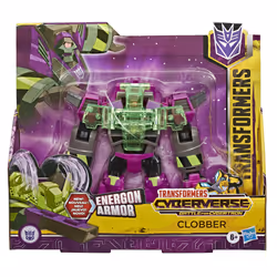 Hasbro Transformers Bumblebee Cyberverse Adventures - Robot Action Ultransformers Clobber 17Cm - Jouet Transformable 2 En 1