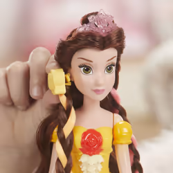 Hasbro Disney Princesses La Belle Et La Bête - Poupee Princesse Disney Belle À Coiffer - 30Cm - Vue supplémentaire 4