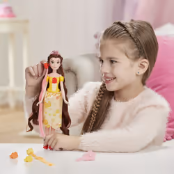 Hasbro Disney Princesses La Belle Et La Bête - Poupee Princesse Disney Belle À Coiffer - 30Cm - Vue supplémentaire 7
