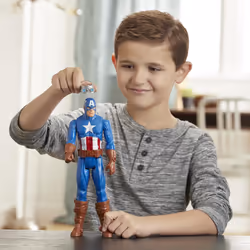 Marvel Avengers – Figurine Captain America Titan Hero Blast Gear - 30 cm - Vue supplémentaire 6