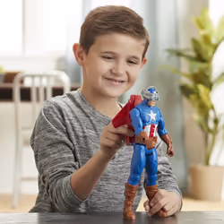 Marvel Avengers – Figurine Captain America Titan Hero Blast Gear - 30 cm - Vue supplémentaire 7