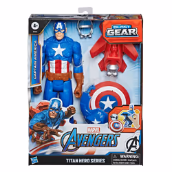 Marvel Avengers – Figurine Captain America Titan Hero Blast Gear - 30 cm - Vue supplémentaire 8