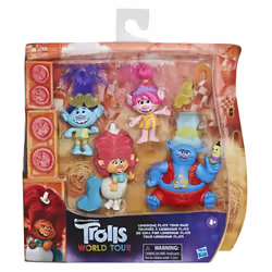 Hasbro Les Trolls 2 Tournée Mondiale De Dreamworks - Pack De 5 Poupées Tournée Dans Les Plaines Solitaires
