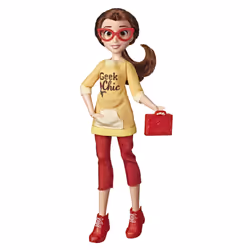Hasbro Disney Princesses - Poupee tendance Comfy Squad Belle - 30 cm, 5 an(s), Fille