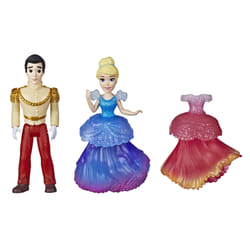 Hasbro Disney Princesses - Mini Poupees Royal Clips Cendrillon Et Son Prince - 8 Cm