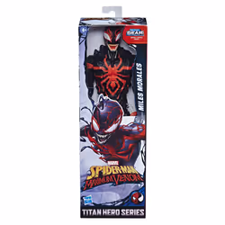 Marvel Spider-Man Maximum Venom, Figurine Titan Blast Gear Miles Morales, 30cm