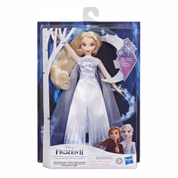 Hasbro Disney La Reine des Neiges 2 - Poupee Princesse Disney Anna chantante (français) en tenue de Reine - 27 cm