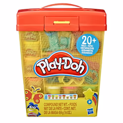 Play-Doh Super Boite À Accessoires Et 5 Pots De Pate À Modeler De 56G Chacun