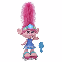 Hasbro Trolls World Tour Dancing Hair Poppy, Femelle, 4 an(s), Garçon/Fille, Sonore, Fonction vocale, Multicolore