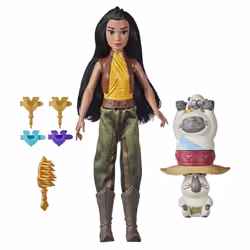 Hasbro Raya and the Last Dragon Strength and Style Set, Poupée mannequin, Femelle, 3 an(s), Garçon/Fille, Multicolore