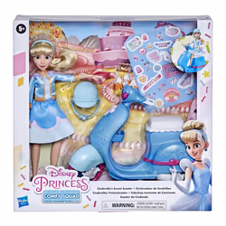 Hasbro Cinderella's Sweet Scooter, Poupée mannequin, Femelle, 5 an(s), Fille, Multicolore