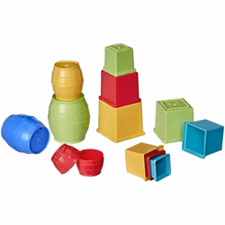 Jouet déveil pour bébé - Barils et blocs à empiler et à emboîter - Playskool