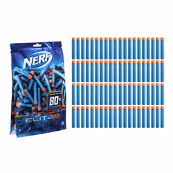 Nerf Elite 2.0 80-Dart Refill, Remplir, 8 an(s), Bleu, Orange